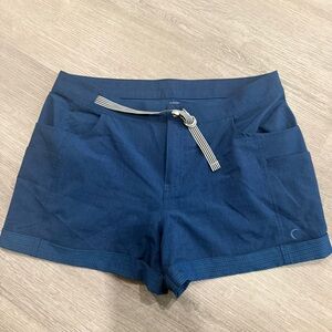 ZYIA Navy Not Just a Trail Short - RUNS SMALL